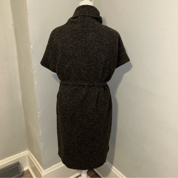 Ted Baker Charcoal Knit Sweater dress w/ slits - Picture 2 of 6